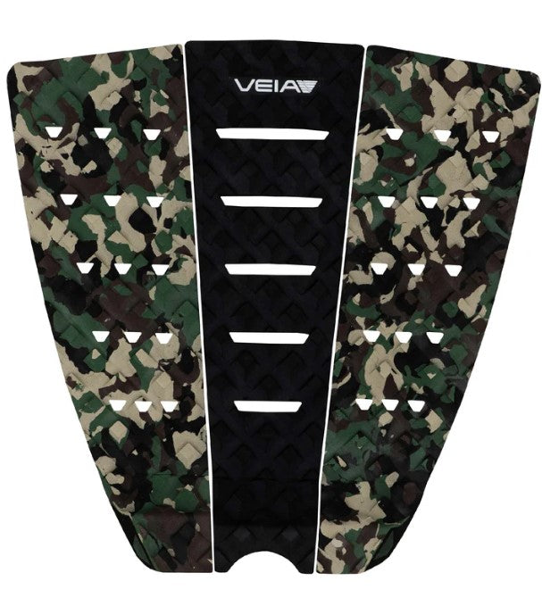 Veia Explorer 3 Piece Surfboard Tailpad in camo and night colourway