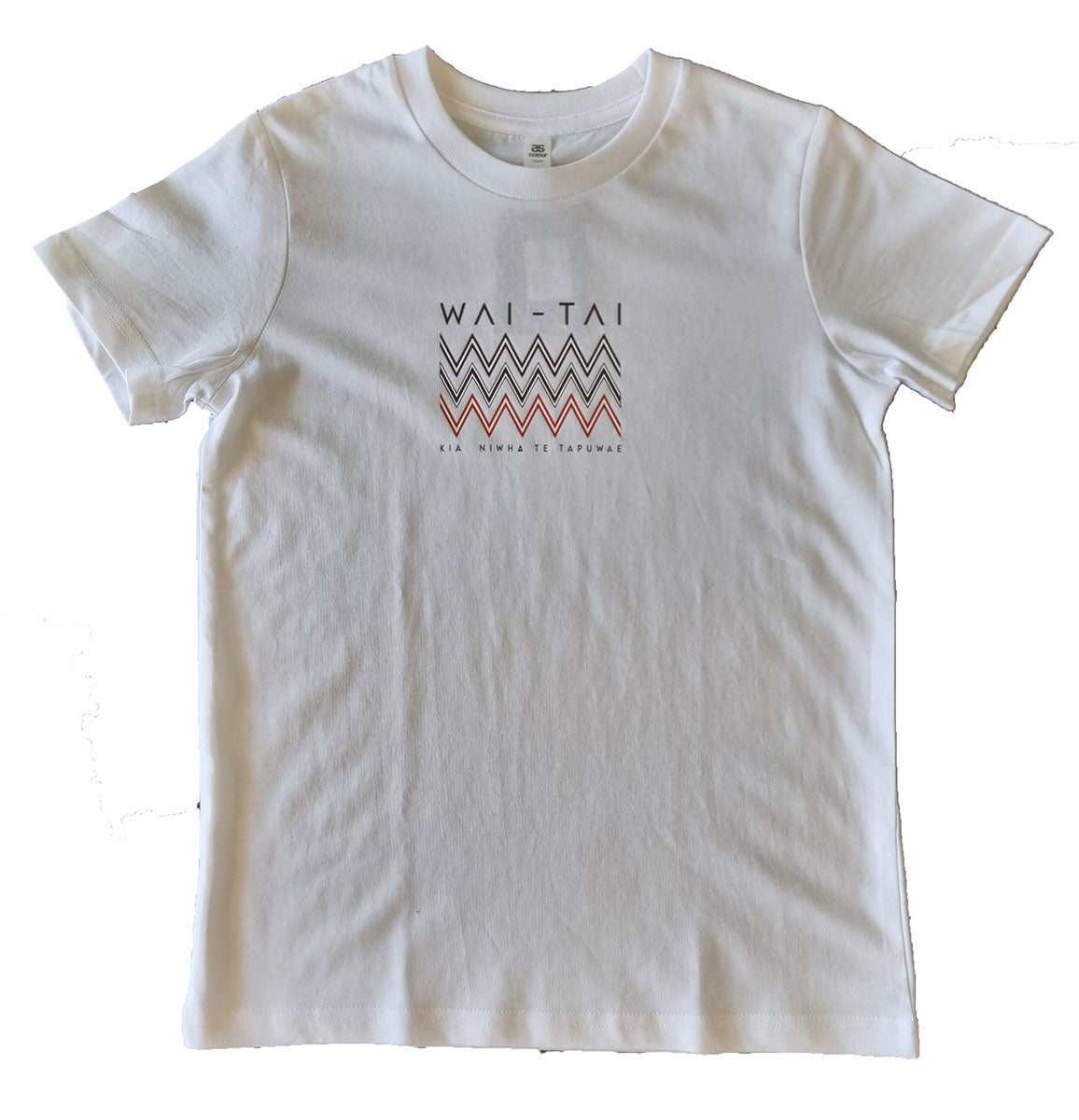 Wai-Tai Kids Tohu Tee in white from front