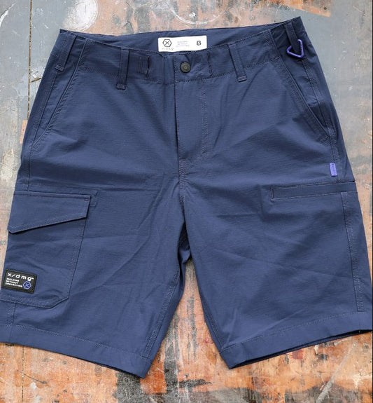 X-DMG X21 Cargo Shorts in navy from front